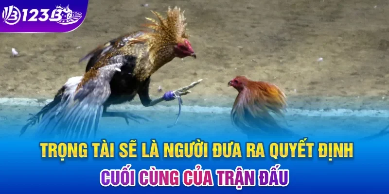 Trọng tài sẽ là người đưa ra quyết định cuối cùng của trận đấu